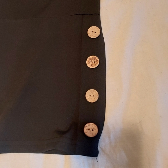 Black Pants with Button Accents US Size 16 - Picture 2 of 6